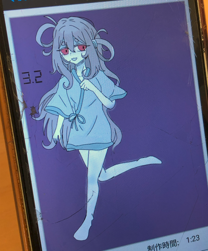 Bさんが描いたゲーム『ママにあいたい』のオリジナルキャラ