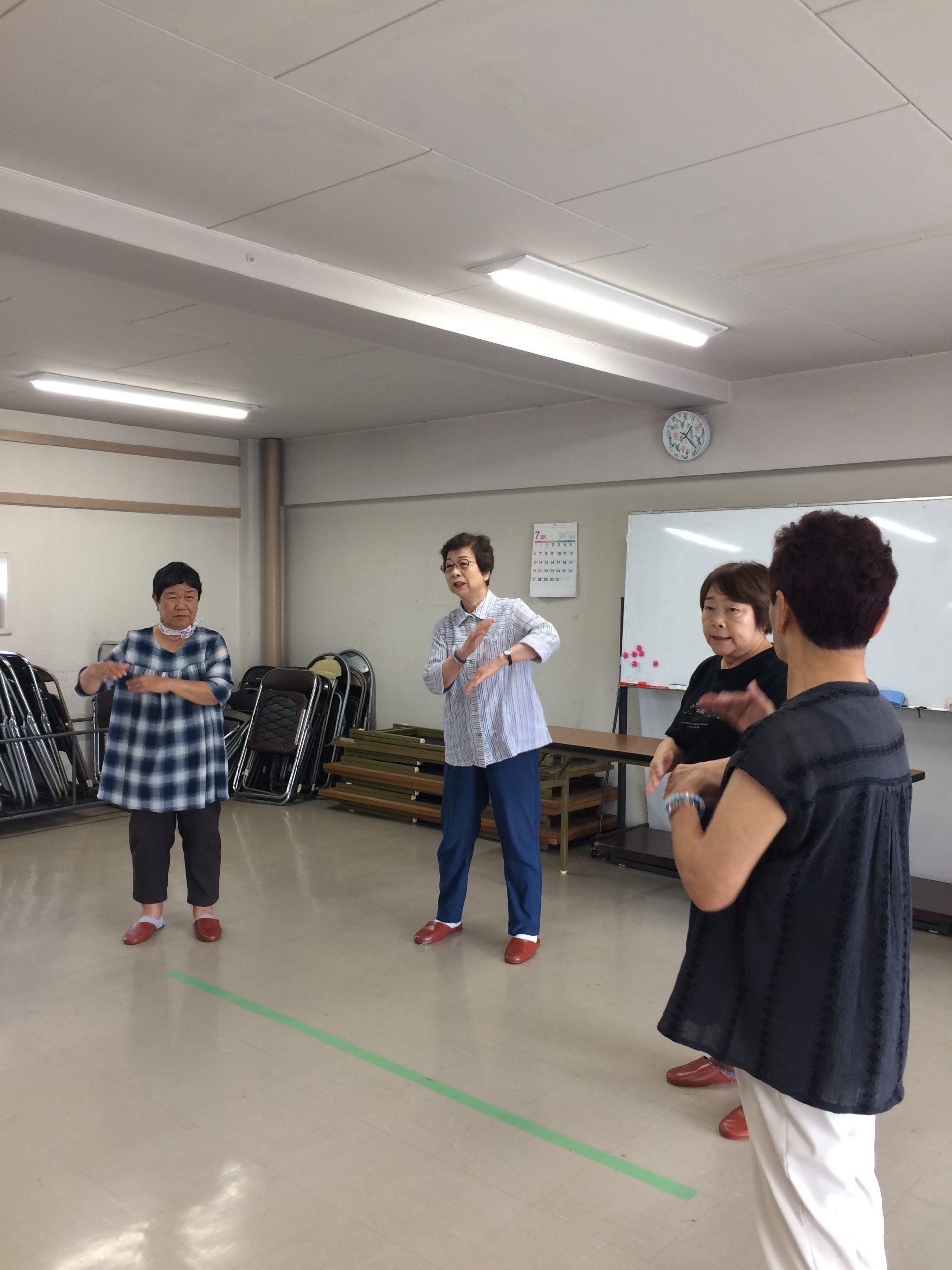 気功体操の様子