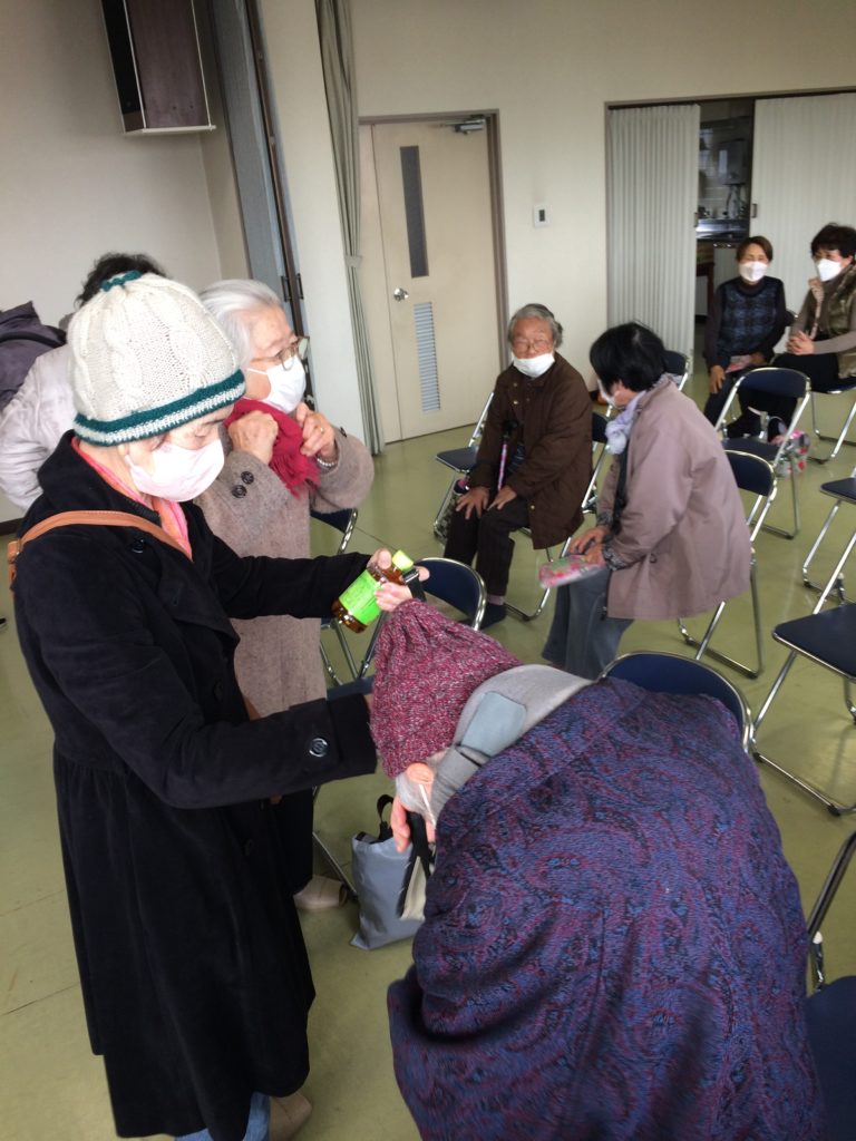 また来月・来年も来るよと声をかけ